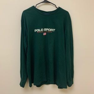 Vintage 90s Polo Sport Spellout Long Sleeve T